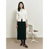 Binpolleidiseu [B. My] Ribbed Two-Way Collar Zip-Up Ivory (Bf5841N010)