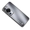 For Huawei P60 Pro Aluminium Alloy+TPU Protective Cover Brushed Scratch Resistant Phone Case