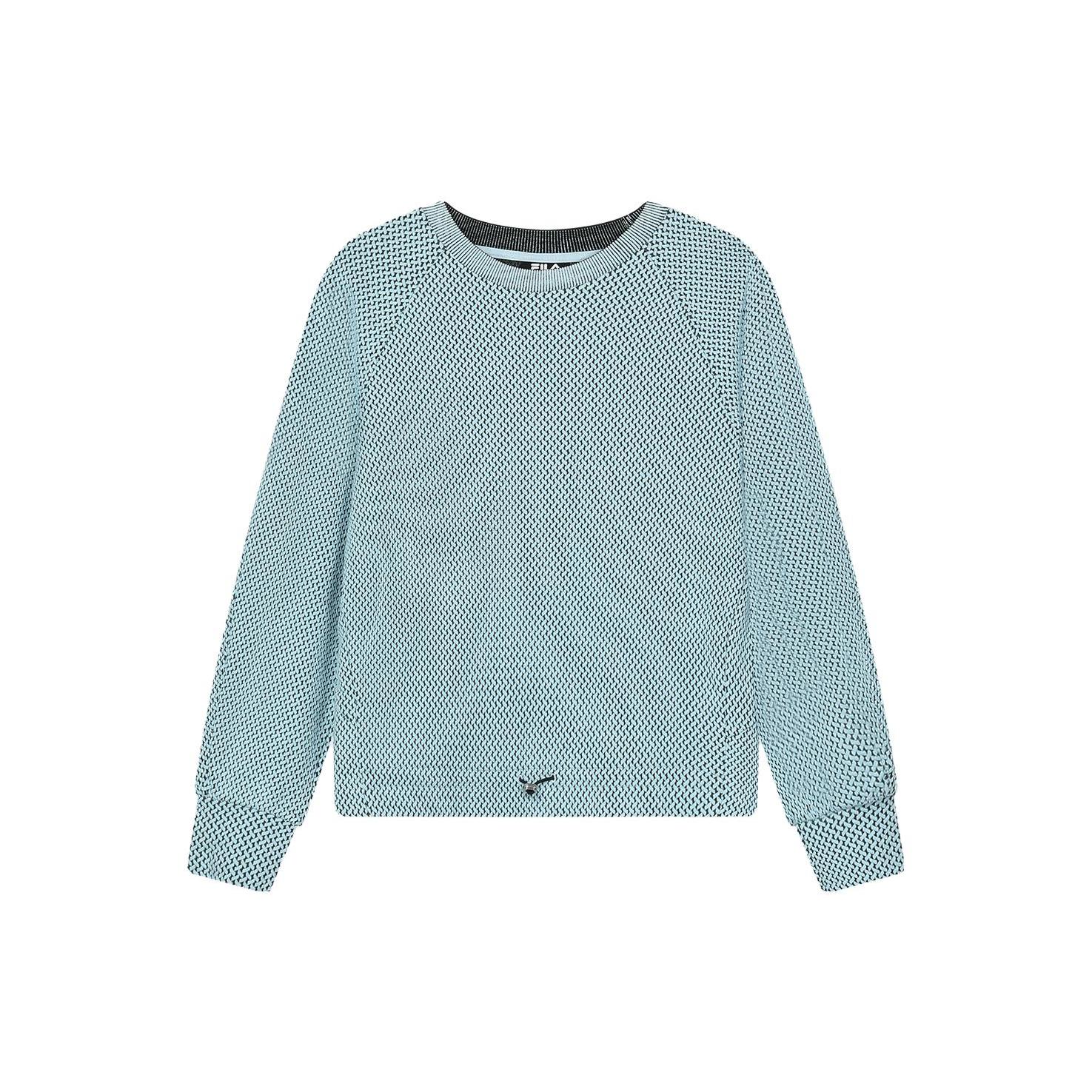 

New FILA EMERALD Sweatshirt Women s Lake Light Blue F11W414218F-LB M