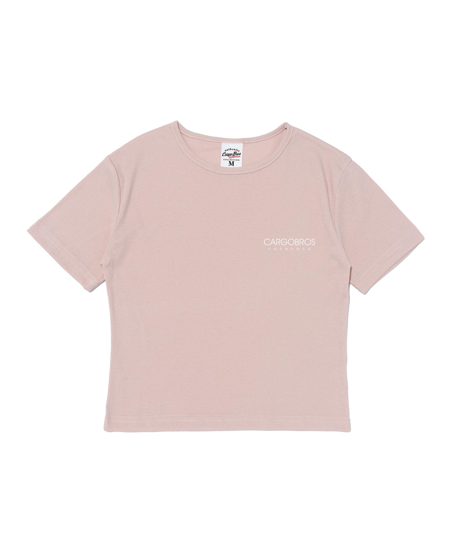 Cargo Bros For Woman Essential Logo Short Sleeve T-Shirt (Pink) Free