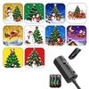 Led Usb Projector Light Projection Patterns- Adjustable Santa Claus Snowman Tree Night Light For Christmas Decorations