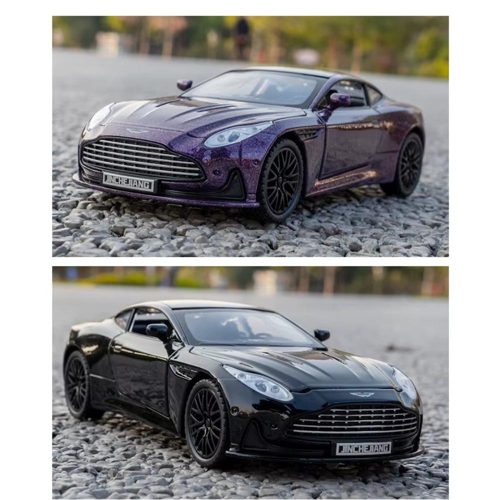 1/32 Scale Aston Martin DB12 GT Super Tourer V8 Super GT Alloy Miniature Car Diecast Metal Scale Model Car Sound and Light Kids Toy Car Vehicle Gifts