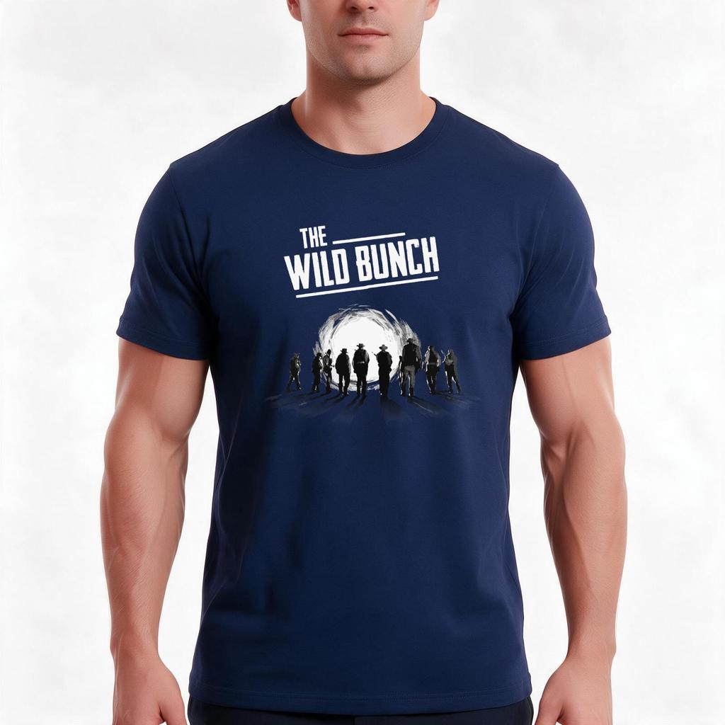 The Wild Bunch Tshirt Summer Casual Cotton Tee Oversized Streetwear Tops Vintage Graphic Print Loose Fit Short Sleeve