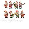 Santa Claus Christmas Ornaments 2D Flat Acrylic Hanging Ornament for Xmas