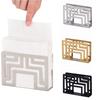 Rustproof Napkin Storage Shelf Stainless Steel Napkin Storage Rack Modern Napkin Stand Party Use
