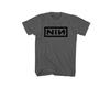 Authentic NINE INCH NAILS Black Logo Slim Fit T-SHIRT Charcoal S NEW