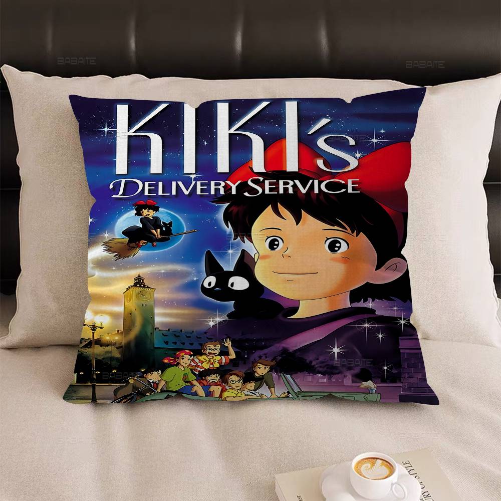K-Kikis D-Delivery S-Service Pillow Cover for Bedroom Room and Living Room Sofa Decorative Cushion Cover