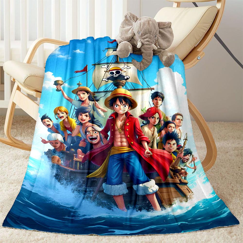 One Piece Adventure Suitable Blanket for Offices, Travel, Living Rooms Also a Good Gift for Friends and Family Suitable for All Seasons.