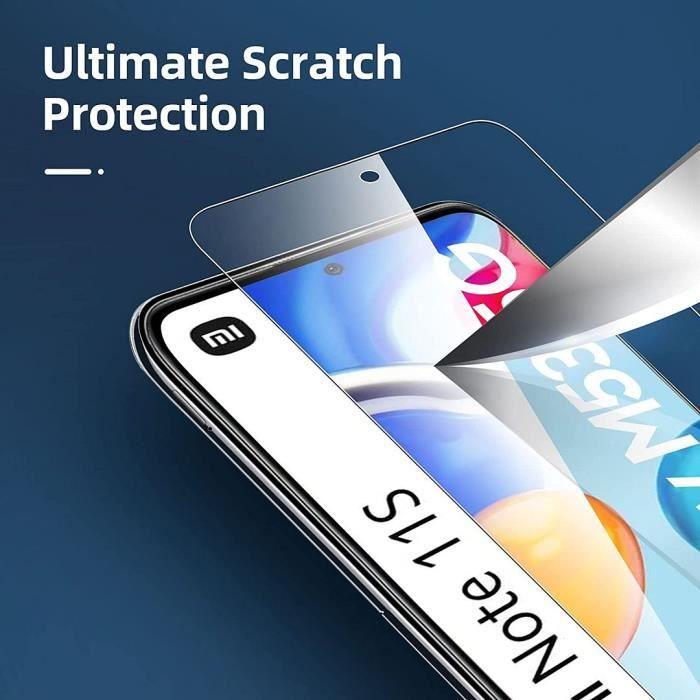 [4 pièces] Verre Trempé pour Redmi Note 11-Note 11S Protection d'Ecran