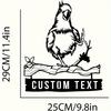 Custom Cockatoo Metal Wall Art Personalized Parrot Sign Home Decor Gift