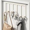 Over The Door Hook Bathroom Organizers Towel Rack Door Hanger Holder Coat Hook Rack for Hanging Clothes, Hat, Backpacks