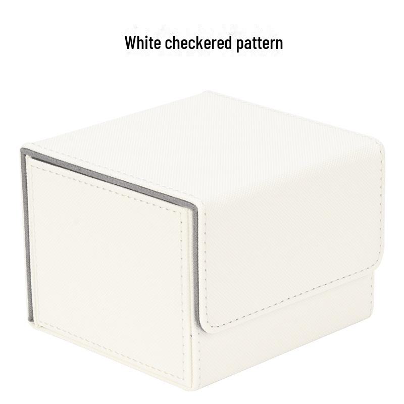 Tuoxiang Kartenhalter-Set: Einzelner Ärmel (140) + Doppelhülse (100) PU-Aufbewahrungsbox für MTG/TCG-Karten.