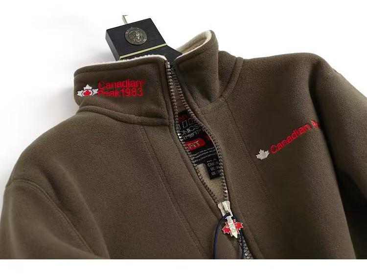 Norwegian Export Men's Winter Fleece Jacket – Fashionable, Embroidered, Versatile, and Casual.