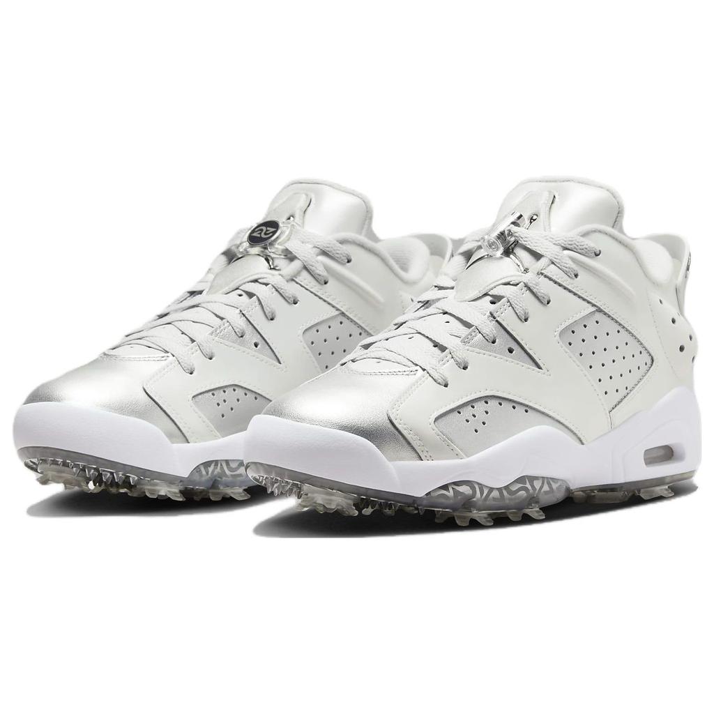 Air Jordan 6 Retro Low Golf Pacote para Presente Masculino Tênis Prateado Photon-Dust Prateado Metálico FD6719-001