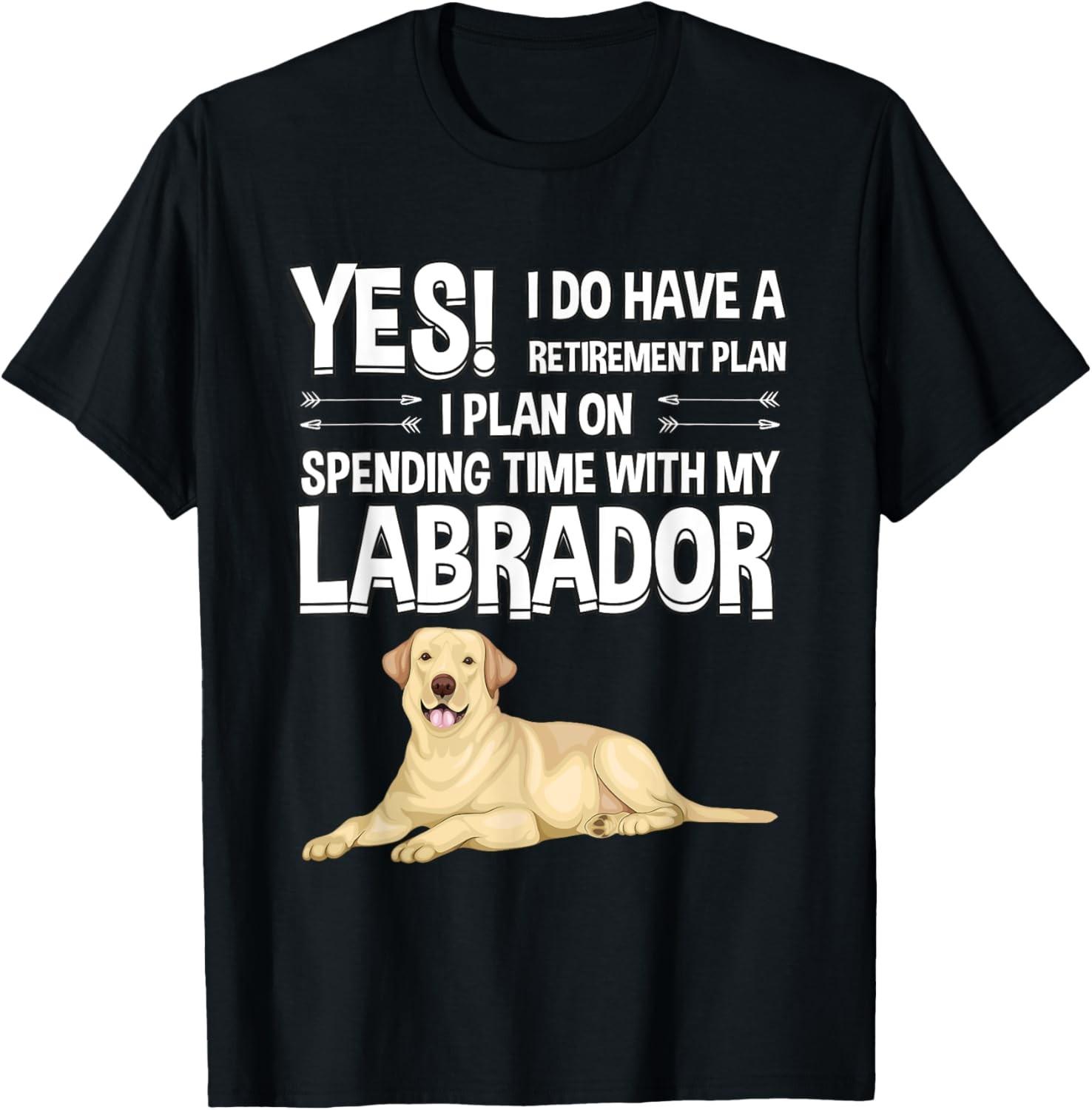 Retirement Plan Labrador Yellow Lab Gift Labrador T-Shirt S разноцветный