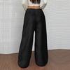 Women's Casual And Fashionable Elastic Waist Loose Wide Leg Pants