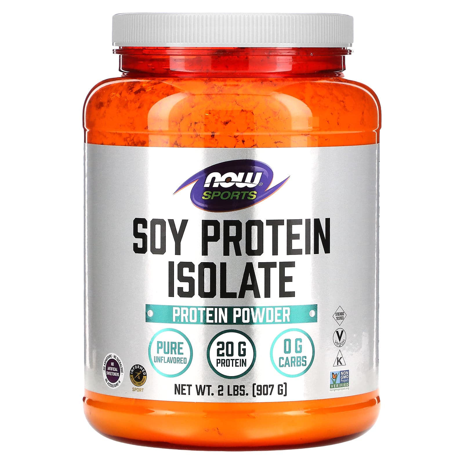 

Sports, Isolated Soy Protein, Naturally Unflavored, 907G (2Lbs)