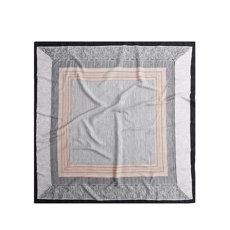 Foulard Stampati Primavera ed Estate, Foulard Quadrati 90 Fiore di Tè, Foulard da Donna Protezione Solare, Foulard, Accessori