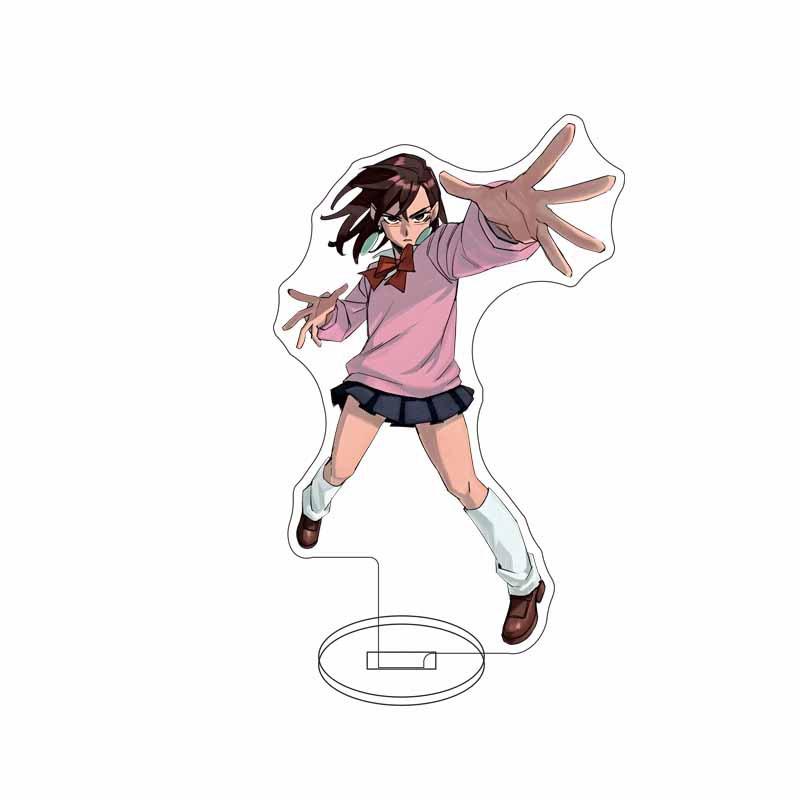Anime Dandadan Cosplay Ayase Momo Takakura Ken Acrylic chain Stand Model 15cm Acrylic Stand Model Gifts For Fans Chain
