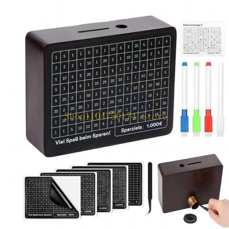 Decorative Money Storage Box with Saving Targets Number for Home and Office top sale