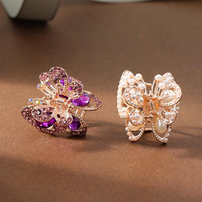 Mittelgroße Haarspange mit Strasssteinen im koreanischen Stil - Damen-Haarschmuck & Schmuck
