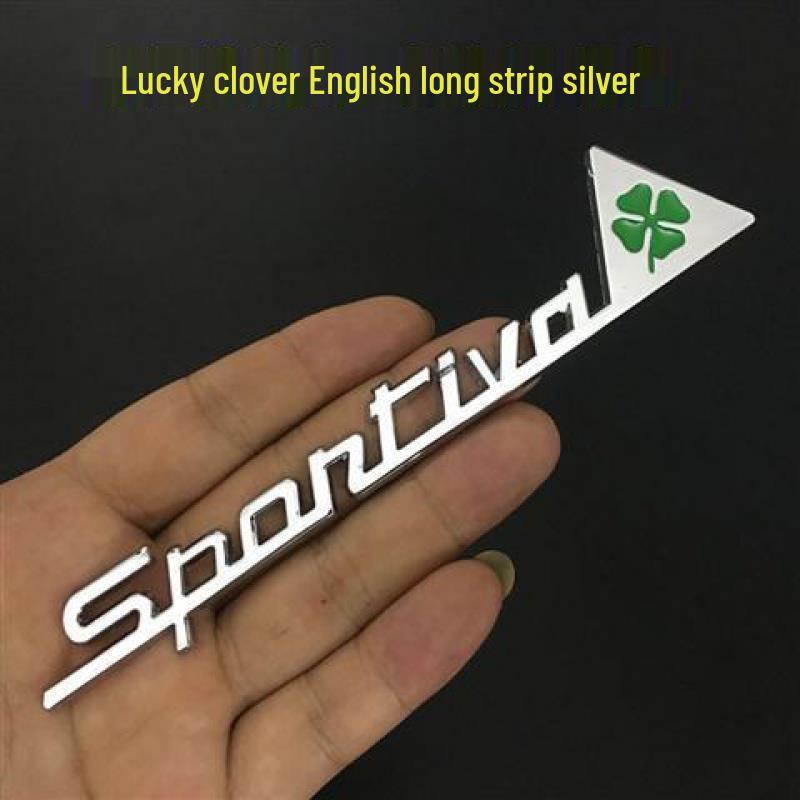 Alfa Romeo SPORTIVA Klaver Spatbord & Achter Embleem Sticker