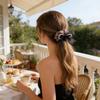 French Gentle Mesh Delicate Bow Large Intestine Hair Ring Women's New High-end Ball Hair Rope Head Rope Head Flower
