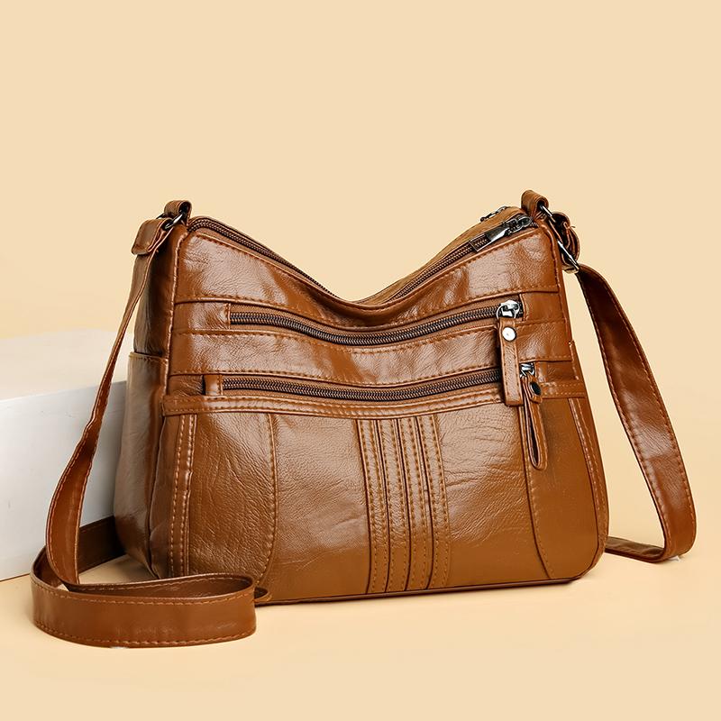 PU Mother Bag Large Capacity Small Square Bag Women's Shoulder Crossbody Bag