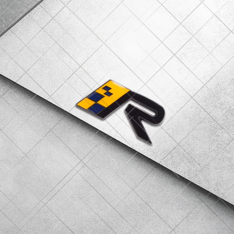 Metall 3D R Design Kühlergrill Logo Auto Styling Heckklappe Buchstaben Emblem Aufkleber für Volvo XC40 S80 S40 S60 XC60 XC90 XC70 V70 V60 S90