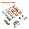 2 PCS Easy To Use Sliding Door Track Sturdy Sliding Door Carriage Sliding Door Kit  Through Door