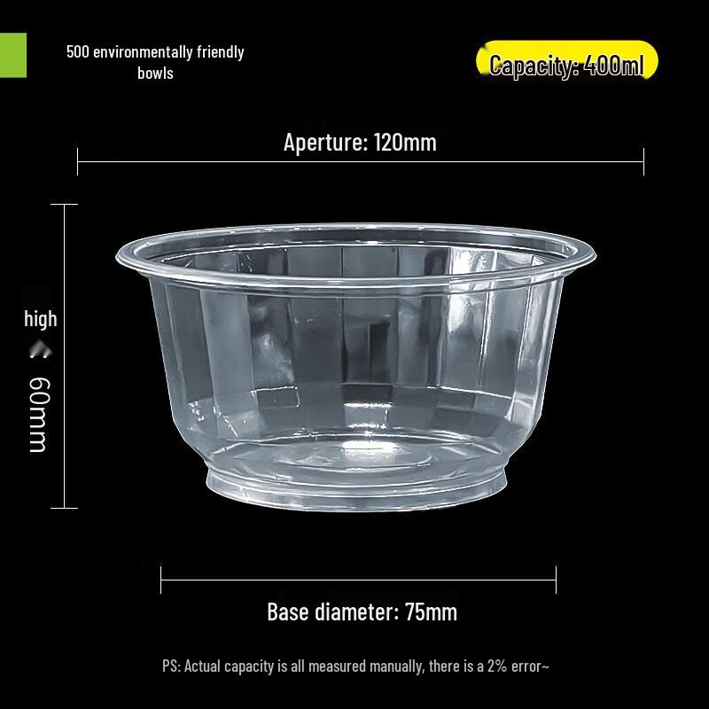Disposable Round Plastic Takeout Bowls