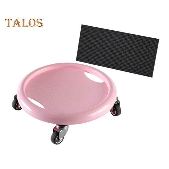 

Роликовый тренажер для пресса с ковриком для коленей, вращающийся на 360 градусов, для мужчин и женщин, для тренировок на пресс, с 4 колесами, для домашнего спортзала, фитнеса розовый