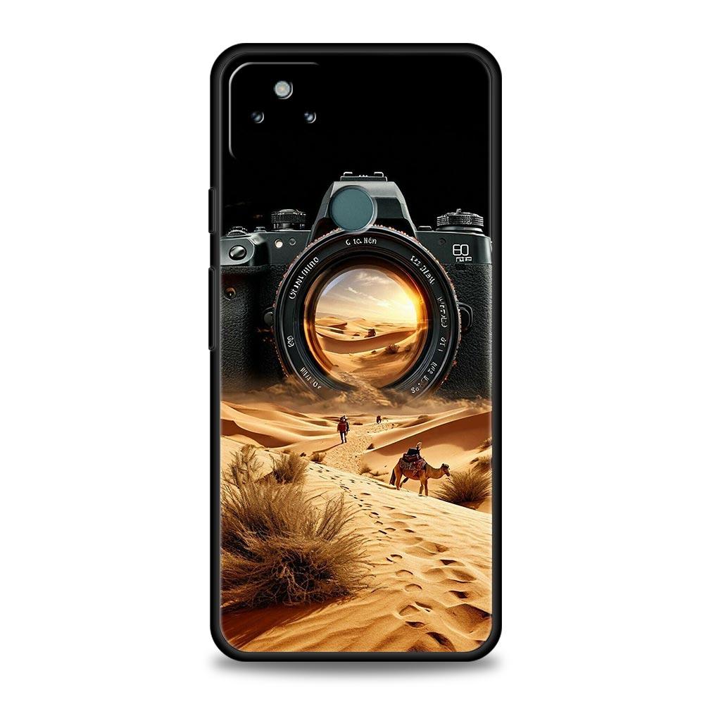 Retro Camera Phone Case Cover for Google Pixel 10 9 8 7 6 9A 8A 7A 6A Pro Shockproof Soft TPU 9 Pro XL Shell Capas Fundas Coque