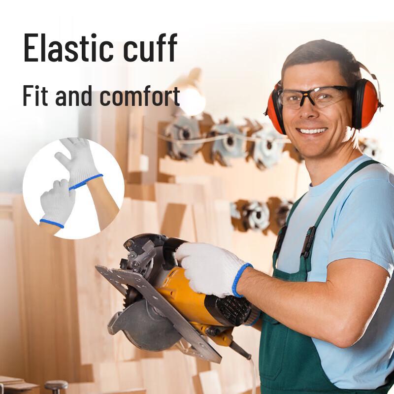 Jingchengwen Durable Cotton Work Gloves