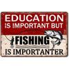 Fishing Wall Decor Rustic Cabin Hunting Fishing Signs Lake House Kitchen Fish Art Freshwater Game Fish Tin Sign Outdoor Decor