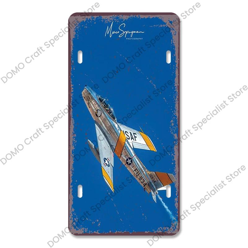 Air Races Metal Plate Tin Signs Retro Top Gun Airplane Metal Poster Garage Club Bar Home Wall Decoration 15x30cm