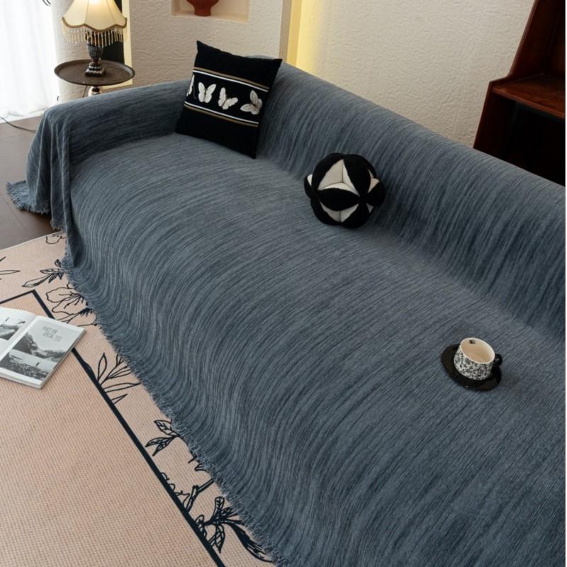 Cojines Decorativos Sofá Loveseat Covers Chenille Loveseat Pad Blanket Blankets Pad Four-season Camping Picnic Throw Monochrome Loveseat Shield