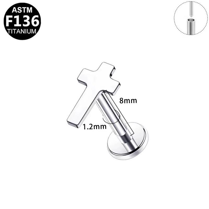Heart-Shaped Zircon Titanium Ear Studs - European  American Style