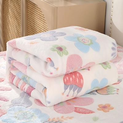 Ultra-Soft Coral Fleece Blanket - Suitable for All Seasons, Perfect for Beds, Sofas, Offices, Camping, and TravelVersatile Gift Blanket