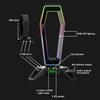 RGB Headphones Stand Over-ear Headset Holder Desktop Gaming Earphones Display Shelf with 3 USB 3.0/3.5mm Ports/Mouse Cable Clip