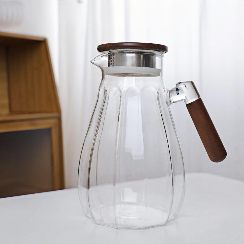 

Бутылка для холодной воды для домашнего использования, термостойкая, большой емкости, для сферы гостеприимства, для охлаждения воды, для кипяченой воды, прозрачная бутылка для холодной воды 1800Ml