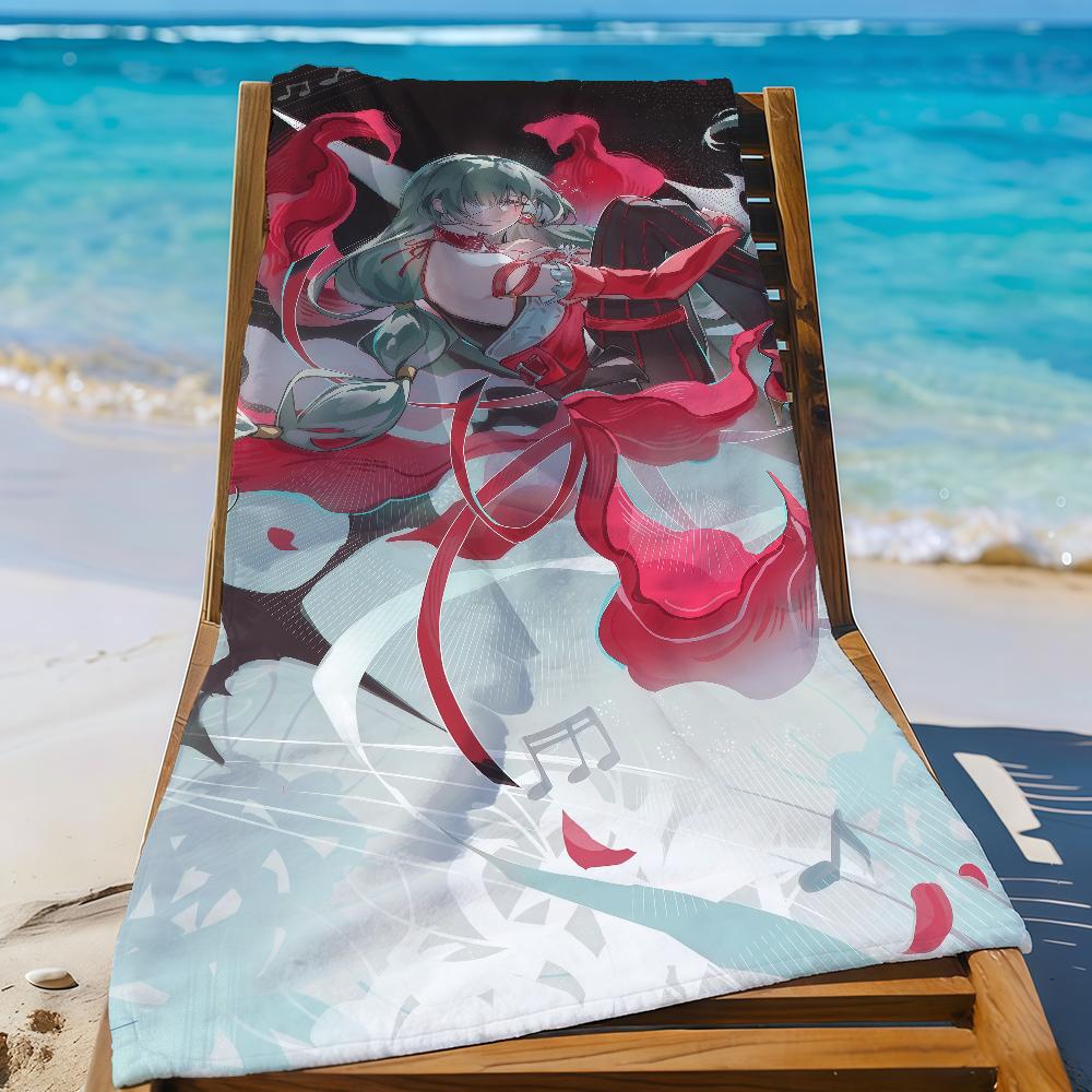 Phrolova Wuthering Waves Game Towel Sports Quick Dry Travel Camping Gear Sandproof Soft Light Large Beach Towel