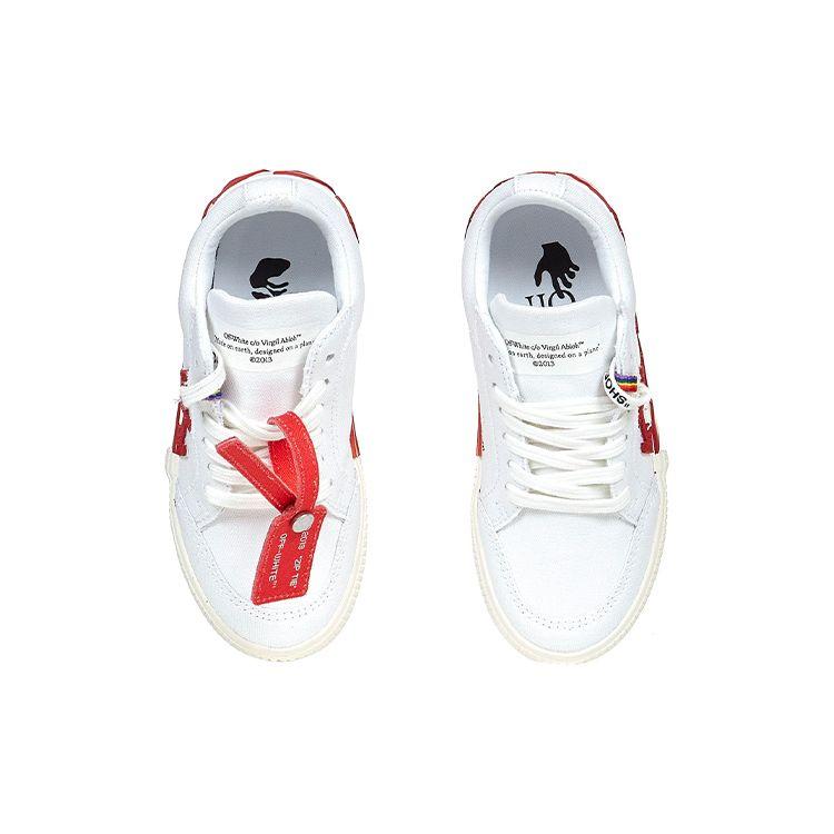 OFF-WHITE Vulc Low White Red (Kids) Kids Sneakers OGIA001F21FAB0010125