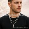 Long Double Layer Stacked Necklace Pendant Simple Personality Pendant Ins Hip Hop Accessories
