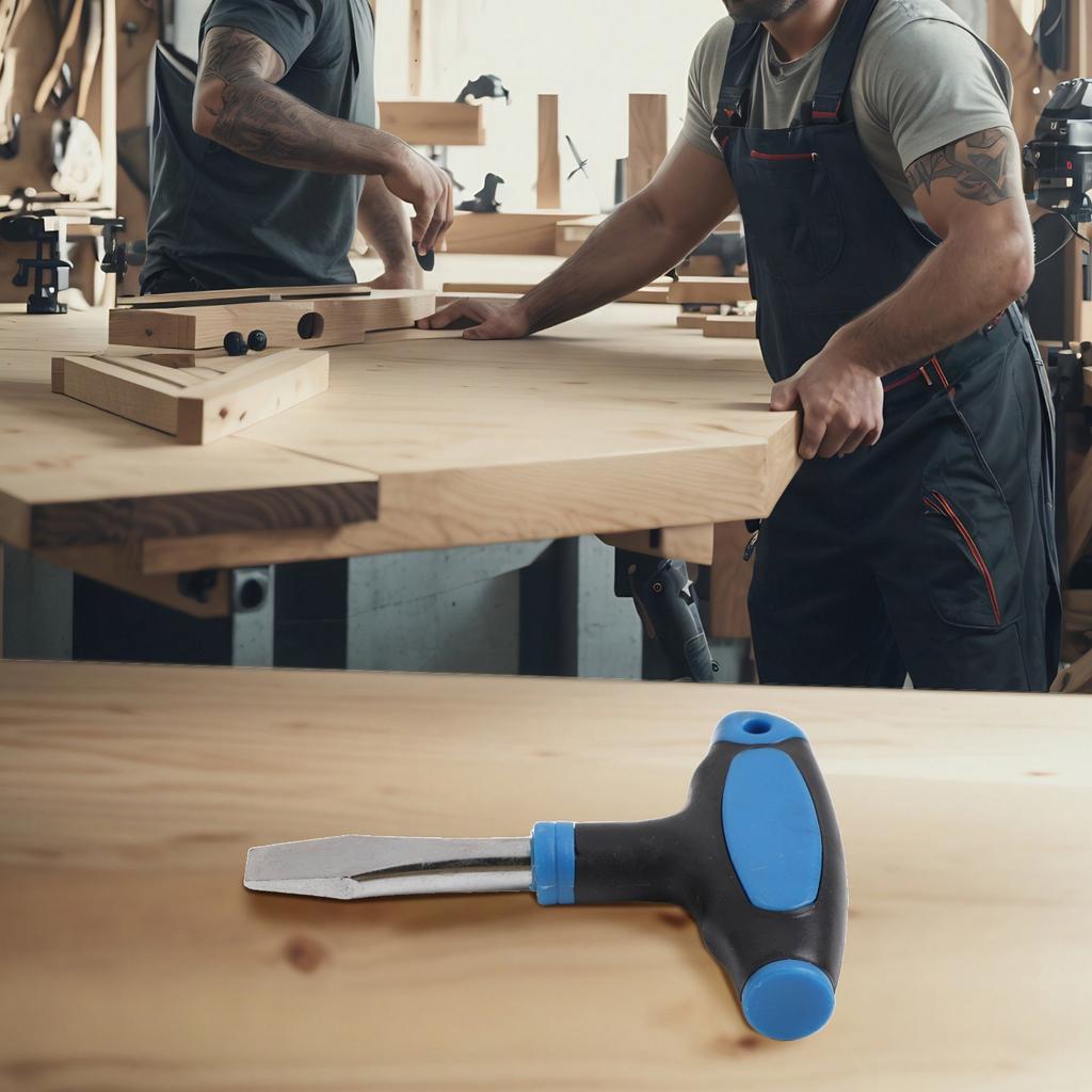 Flat Head Screwdriver with Comfortable Grip for Quick Release Applications