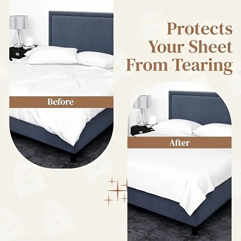 4Pc/Set 4 Clips Adjustable Elastic Bed Sheet Holder Mattress Clip Fasteners Cover Blankets Non-Slip Fixing Strap Grippers