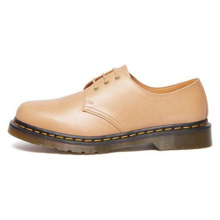 Dr. Martens 1461 Leather Minimalist 3-Hole Lace-Up Low-Top Casual Shoes Unisex Casual Shoes Beige 30683250