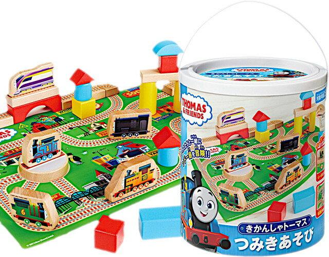 Бесплатная доставка. Игрушка-пирамидка «Паровозик Томас» (образовательные строительные блоки деревянные деревянные).