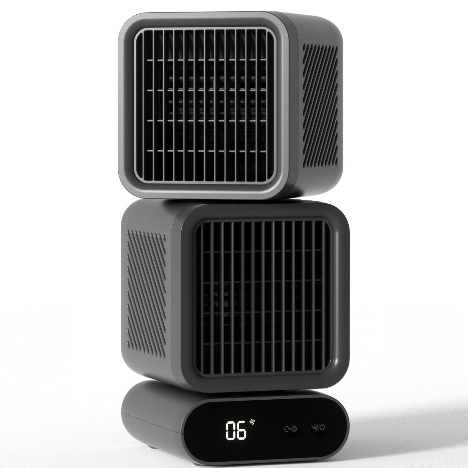 

Upgraded Tillmulya Quiet Rechargeable Desk Fan with Automatic Oscillating DC 6 Airflow LED USB Air Circulator for Living and Outdoor Use [2025