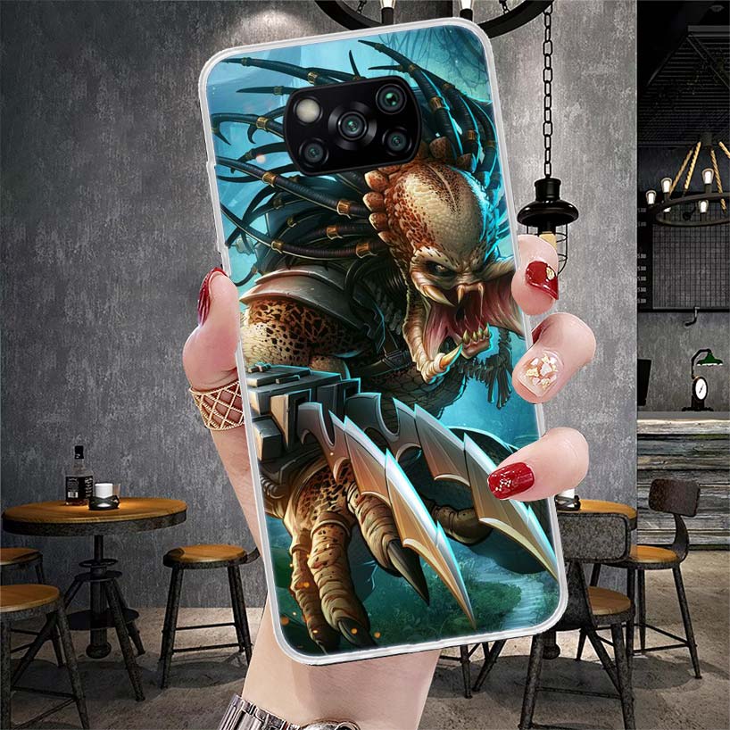 Alien Vs Predator Painted Soft Phone Case For Xiaomi Redmi 15C 15 13C 13 Poco X5 X6 X7 F7 Ultra M7 12C 12 10 10C 9C 9A 9T 9 Fund